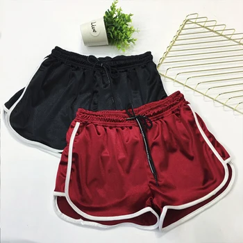 

Satin High Waist Casual Shorts Women Beach Slim Ladies Shorts Skinny Shorts Plus Size 5XL