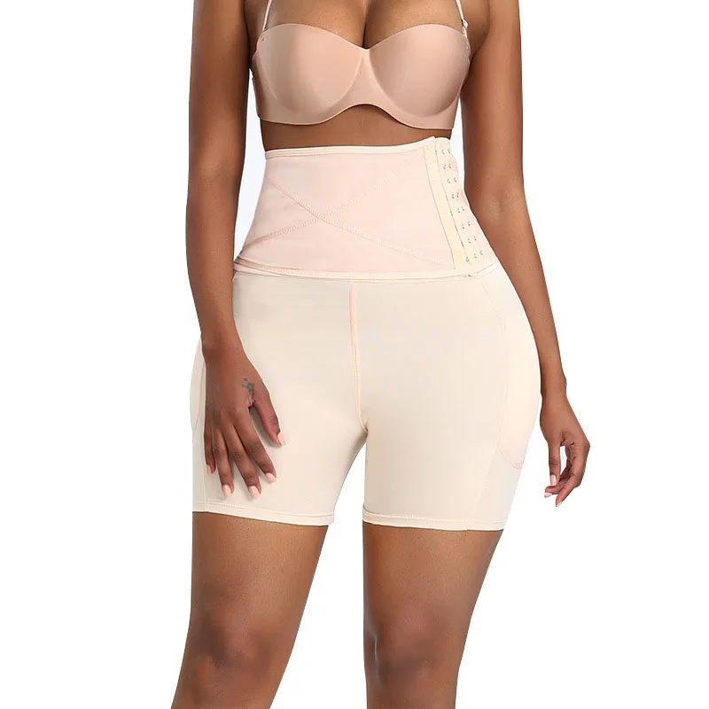 Sponge Padding Panties Butt Lifter Hip Shapers Belly Control Slimming Waist Trainer S-6XL Body Women Tummy Shapewear Shorts