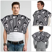 Парикмахерская салонная накидка нагрудник фартук для стрижки салонный фартук для стрижки волос водонепроницаемая ткань с вертикальными полосками парикмахерское стильное платье нагрудник