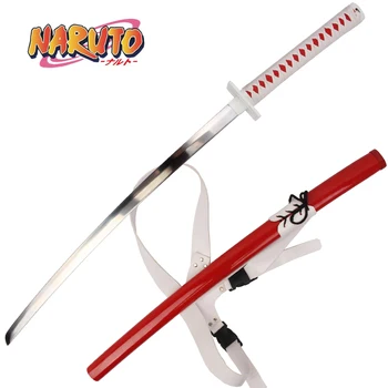 

Japanese samurai Omoi Sword Uzumaki Naruto Anime Samurai katana swords carbon steel blade with red Saya Decorative Supply Prop
