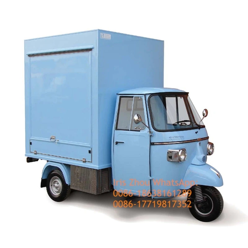 

Low Price Customization Coffee Fast Mobile Piaggio Food Tricycle