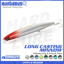 Hunthouse Floating Minoow Fishing Lure 135mm 21g Tungsten Weight Bait Wobblers Lures Long Casting For Fishing Seabass Bluefish
