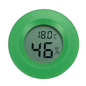 

Hygrometer Thermometer Digital Lcd Monitor Round Humidity Meter Gauge For Indoor Greenhouse Basement Babyroom Outdoor Tool