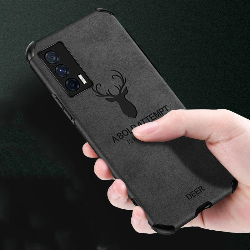 Per Realme Gt Master Edition Custodia Cover Per Realme Gt Neo 2 2T Funda Elk Pattern Pu Morbido Silicone Airbag Paraurti Antiurto Coque