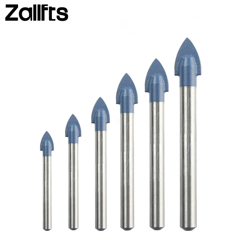 

Glass Tile diamond Tip Drill Bit Set Tungsten Carbide Tipped Spear Head Ceramic Tile Marble Mirror Drill Bits