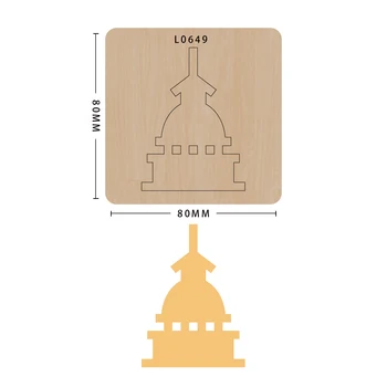 

Logo knife mold mold wood die-cutting die, model L0649, suitable for common die-cutting machines on the market