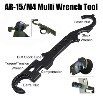 

Multifunctional Armorers Wrench Combo Armorer Spanner Tool Handguard Stock Barrel Remove Carbon Steel Hunting accessories