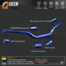Серая алюминиевая 28 мм 1-1/" Руль для moto rcycle moto MX CR CRF CRM XR YZ YZF WR WRF DR DRX RM РМЗ EX 85 125 200 250 400 650
