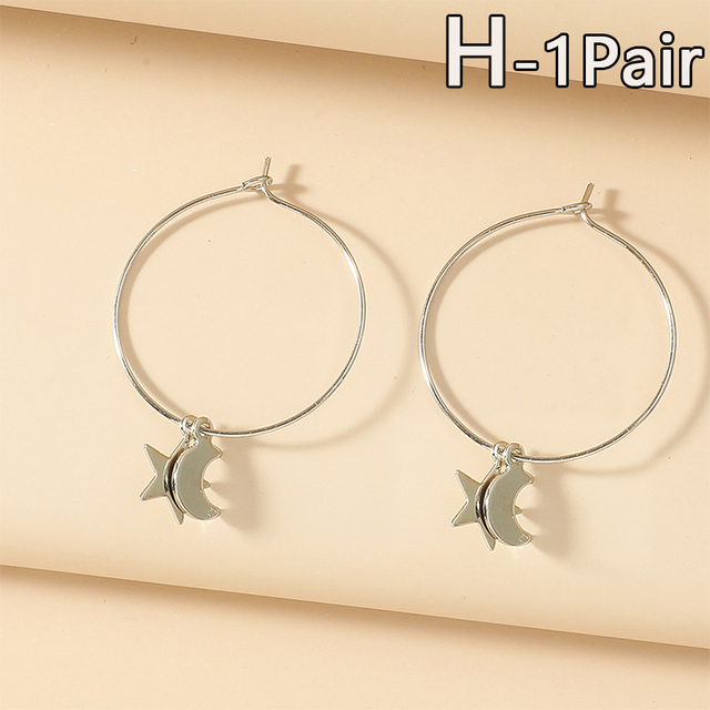 Star Shaped Pendant Drop Earring Resin Candy Color Butterfly Bear Cute Dangle Earrings Girl Party Gift Jewelry Supplies