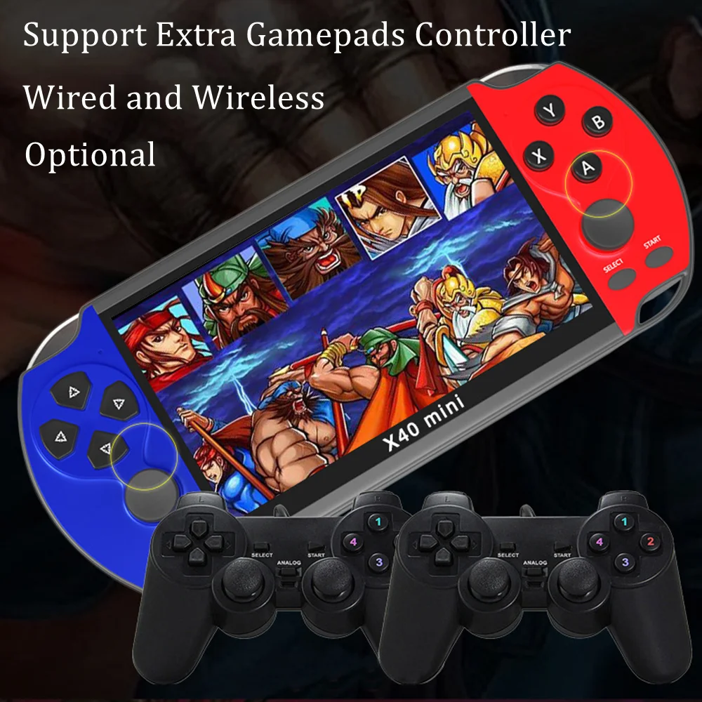 x40 mini video game 6.5inch 128 bits retro portable mini retro classic video game console handheld game player for Christmas gi