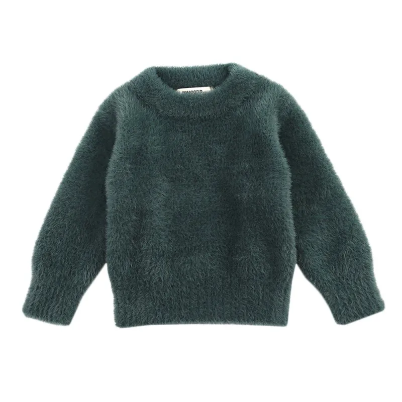 Г., детский норковый свитер для девочек, пуловеры, зимний теплый джемпер для маленьких детей, пальто плотная верхняя одежда для маленьких девочек