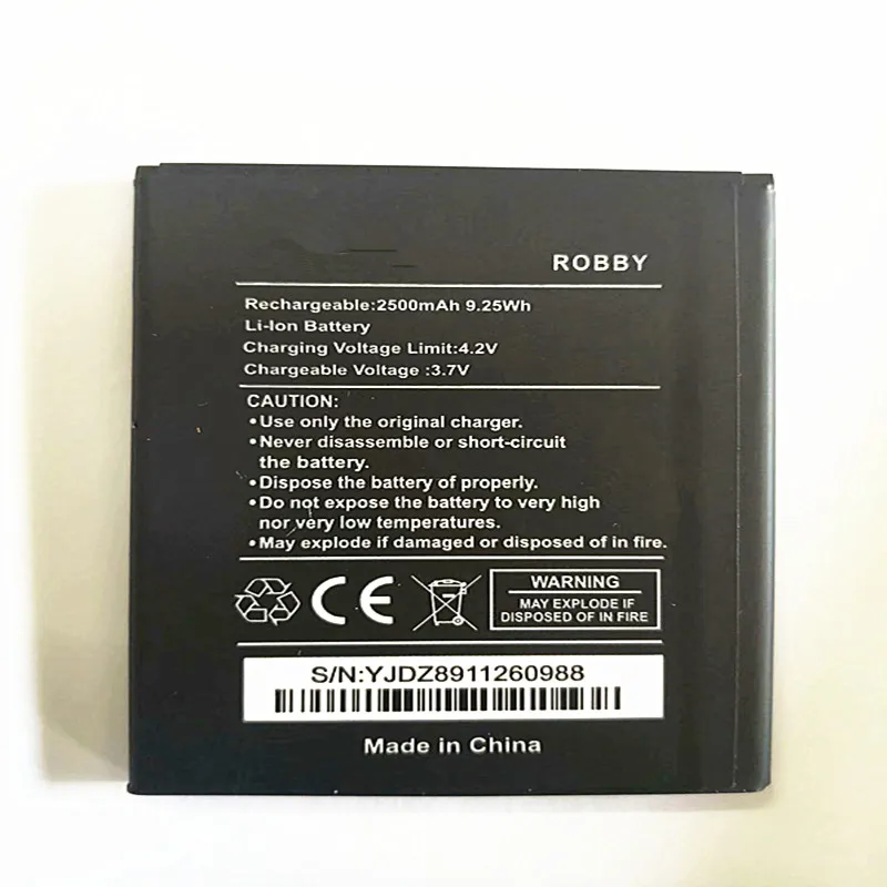 Nuova Batteria Di Ricambio Robby Da 3.8V 2500Mah Per Batterie Wiko Robby Bateria Batterie Per Telefoni Cellulari Con Supporto Per Telefono