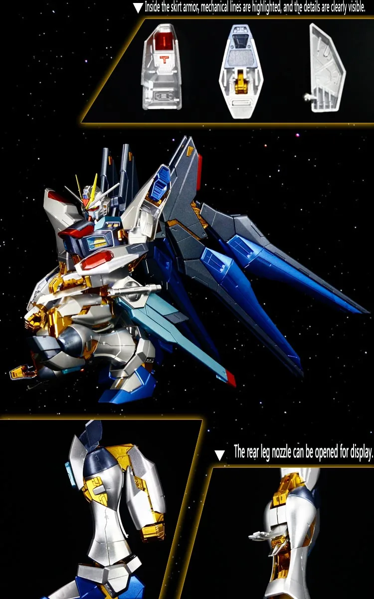 BANDAI MG 1/100 ZGMF-X20A Страйк Фридом Гандам металл цветной сильный атака freeup модель Монтажная скоба Фигурки игрушек