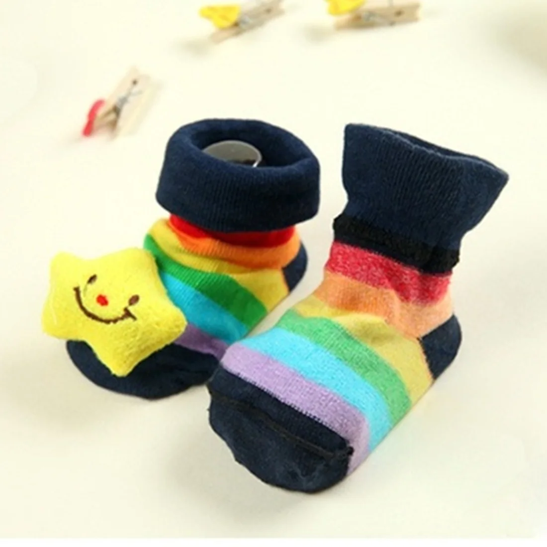 Игрушечные нескользящие носки для девочек, носки-тапочки для маленьких девочек, мягкие носки для новорожденных с милым Кроликом, Размеры S(0-12 M), носки для новорожденных девочек