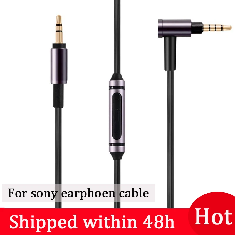 Cable de extensión de Audio Auxiliar para Sony WH 1000XM2 1000XM3 WH-900 WH-H800 MDR-1A MDR-1AM2 Conector Macho a Macho, 3,5 mm Negro Miayaya 