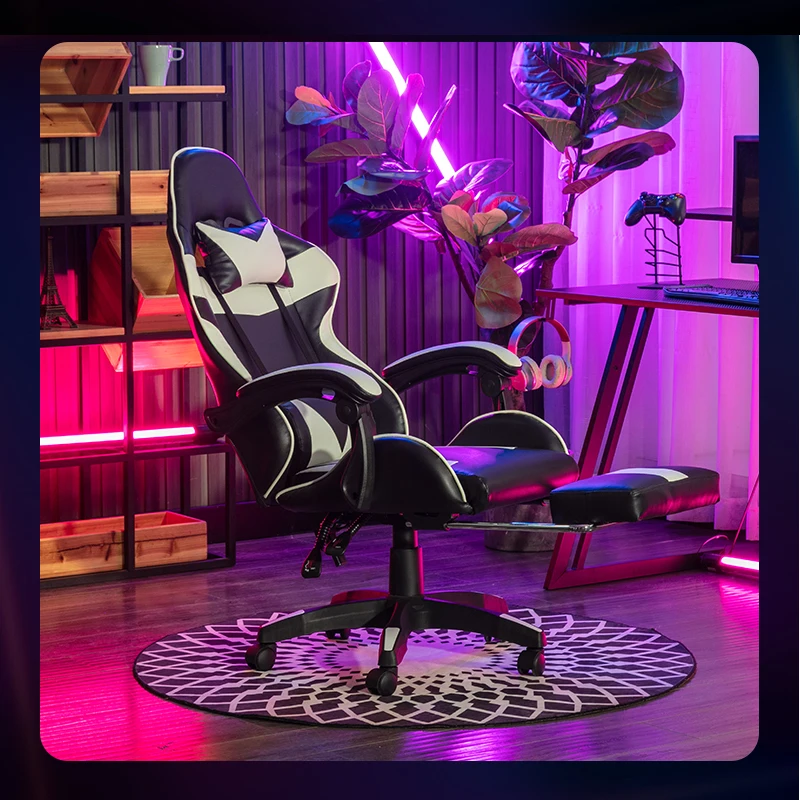 WCG Gaming Chairs Computer Chair Lifting up Office Chair for Cafe Internet Lounge