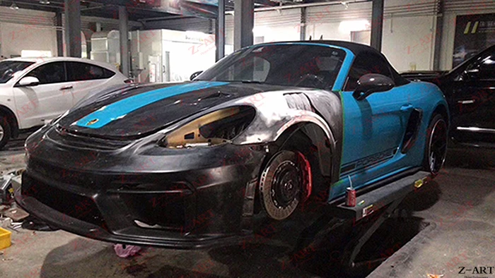 Z-ART GT 4 передний бампер для Porsche Boxster Cayman 2013- передний бампер для Porsche 981 GT 4 комплект кузова
