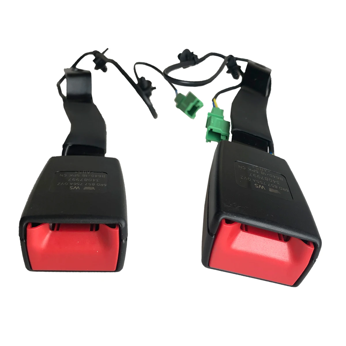 New Front Car Seat Belt Latch Buckle Padding Plug Connector For VW Polo 5  6R GTI Cross Sedan Vento 2011-2018 6R0857755 6R0857756
