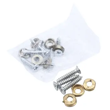 

New Wardrobe Door 19mm Diam Semicircle Glass Mirror Screw Nail Decor 8pcs