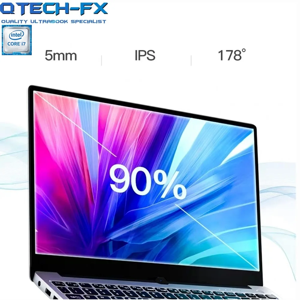 I7 Metal SSD 512GB HDD 2TB 16GB RAM CPU Intel Windows 10 para Photoshop Oficina AZERTY italiano teclado ruso/español Lit