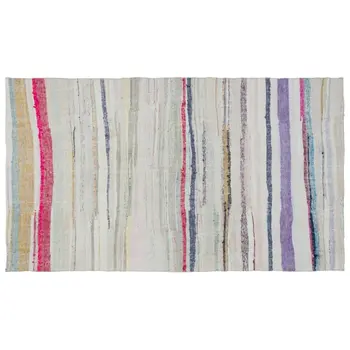 

Handmade Multicolor Vintage English Striped Rug Area Rug 168x290 Cm-5'6''X9'6''