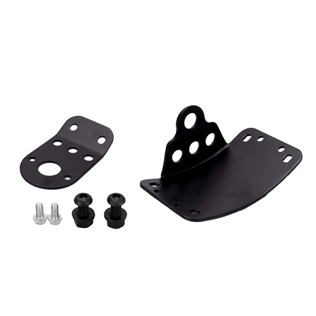 Side Mount License Plate Number Lamps Bracket Kit Holder For Harley Chopper
