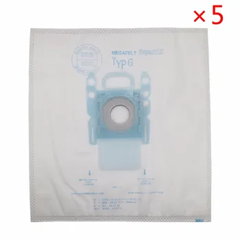 

5 pack vacuum cleaner dust bag replacement for Bosch Microfibre Type G GXXL GXL MegaAir SuperTex BBZ41FGXXL Nonoriginal