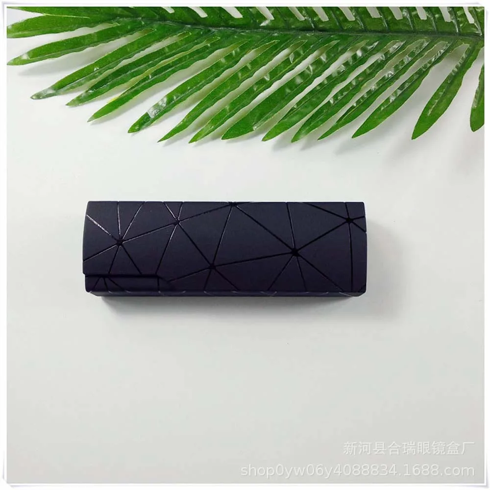black 1 шт., хит, для женщин, мужчин, унисекс, коробка для очков, защитный чехол, портативный, модный, ручной работы, оптические очки для чтения, аксессуары - Цвет: black