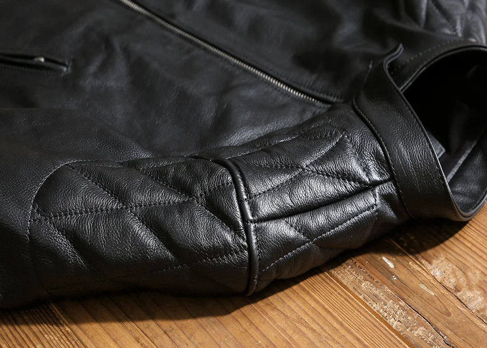 cowhide jacket mens Free shipping.Cool men cheap genuine leather jacket.motor biker orgin cowhide coat.fashion black slim leather cloth.Plus size overland coats