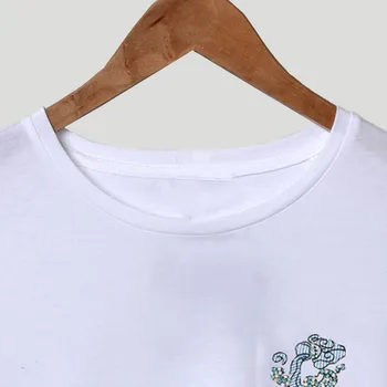 

Women's T-shirt New Casual Simple Loose Short-sleeved Aquarius Embroidered T-shirt