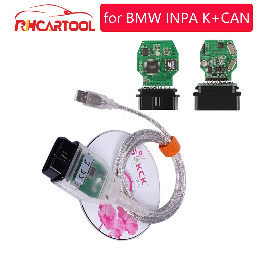 

2019 obd2 Car diagnostic-tool cables for BMW INPA K can inpa k dcan USB OBD2 Interface INPA Ediabas inpa k + dcan for BMW
