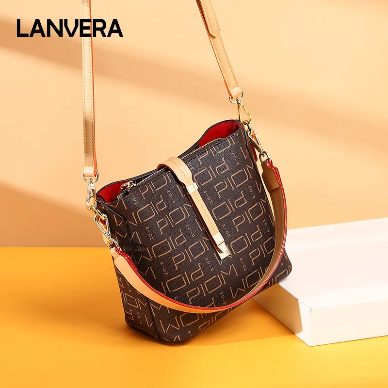 

Bag Women's 2019 New Style Fashion Brand Shoulder Bucket Bag Old Decorative Pattern One-Shoulder Handbag Bags Guangzhou WOMEN'S
