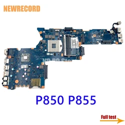 NEWRECORD – carte mère DDR3 SLJ8E pour ordinateur portable, test complet, pour Toshiba Satellite P850 P855, K000135170 QFKAA LA 8392P 