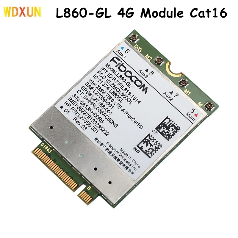 L860-GL FDD-LTE TDD-LTE cat16 4g módulo 4g sps # L27188-001 4g cartão para hp portátil l860