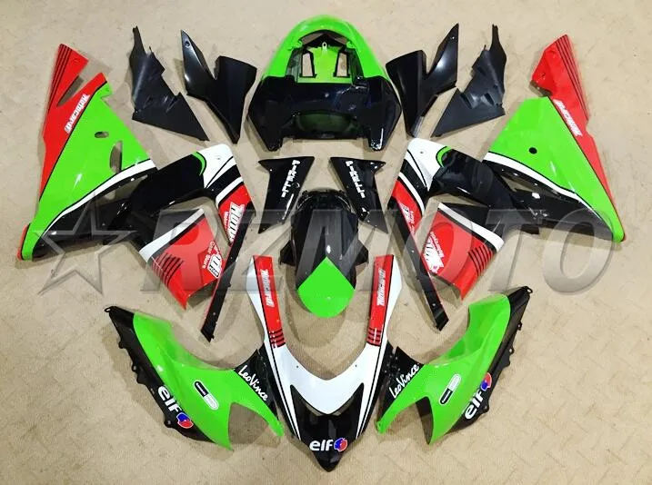 4 подарка ABS мотоцикл полный обтекатель наборы подходят для Kawasaki Ninja ZX-10R 2004 2005 10R 04 05 Обтекатель Набор хороший велосипед красный зеленый
