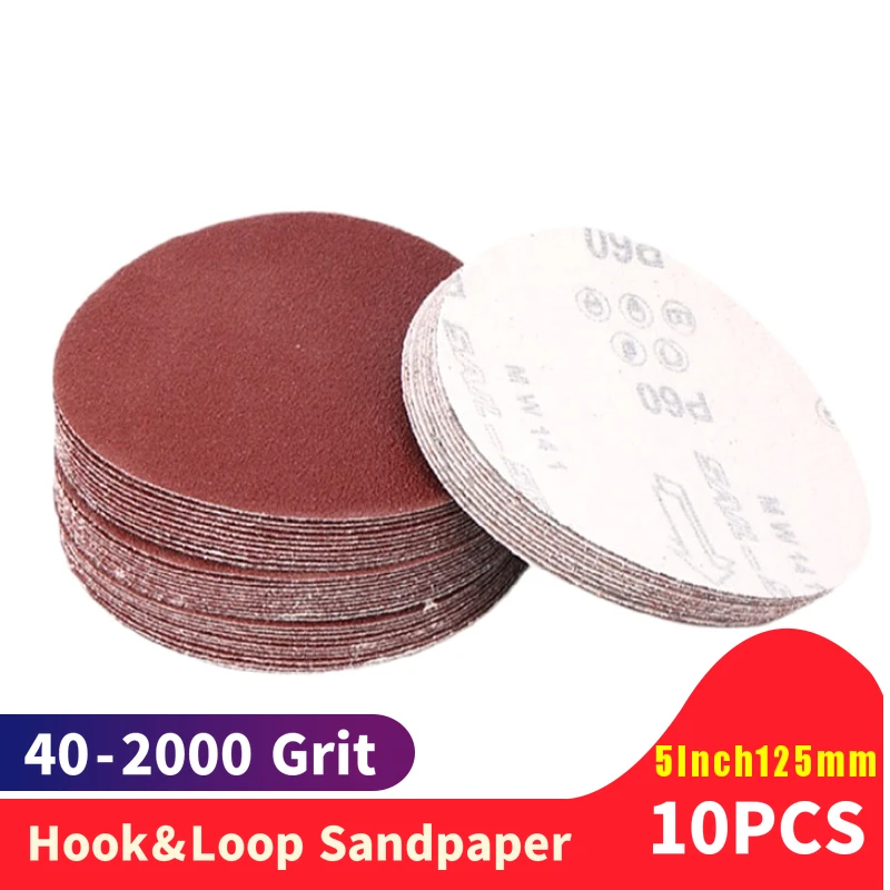 10pcs 4inch Sander Disc Sanding Pad 40-2000 Grit Polishing Pad Sandpaper Cheap 