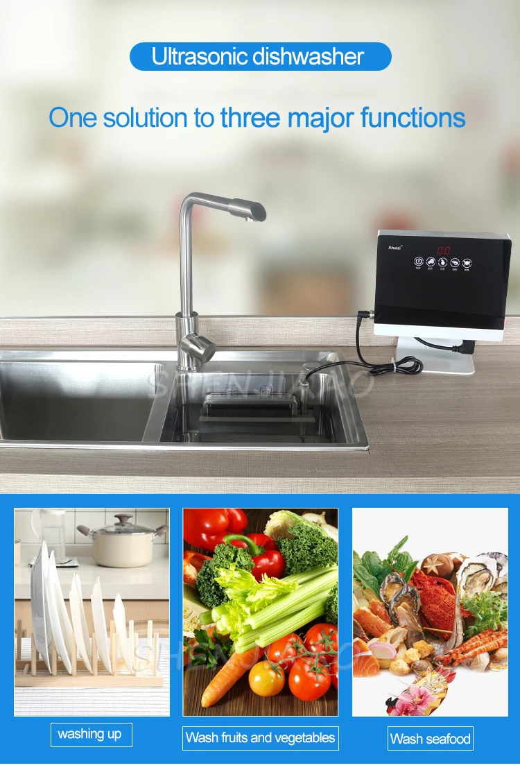 Description Picture 5 of itemNew Portable Sink Dishwasher Automatic Household Ultrasonic Dishwasher Small Free-Standing Installation-Free 110V/220V
