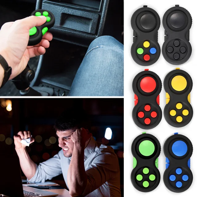 Game Fidget Pad Stress Reliever Squeeze Fun Magic Desk Toy Handle  Decompression Gift Key Mobile Phone Accessory 3