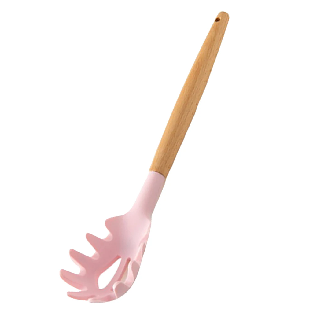 Kitchen Utensils Set Silicone Baking & Cooking Kitchen Tools ,Cookware Set, BBQ, Kitchen Gadgets - Pink