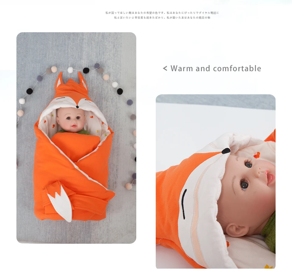 Детское одеяло, одеяло для новорожденного, пеленка для пеленания, милая мультяшная форма, хлопок, 80*80 см, постельные принадлежности, сумка для перевозки