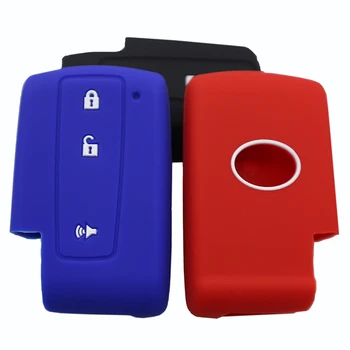 

3 Buttons Silicone rubber Car key Shell Cover case for Toyota Prius 2004 2005 2006 2007 2008 2009 Crown Avensis Verso