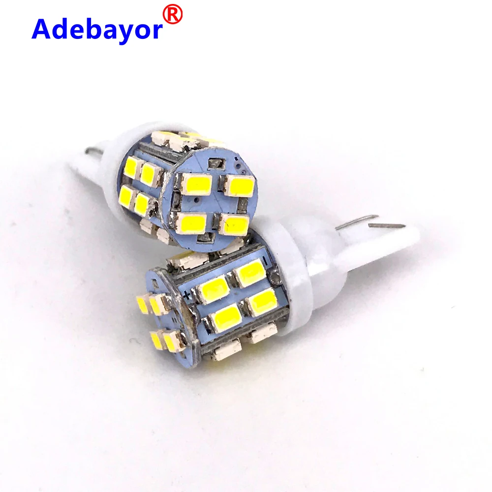 2X T10 W5W 194 168 1206 20SMD 20 Led белый автомобильный клиновидный светильник номерной знак