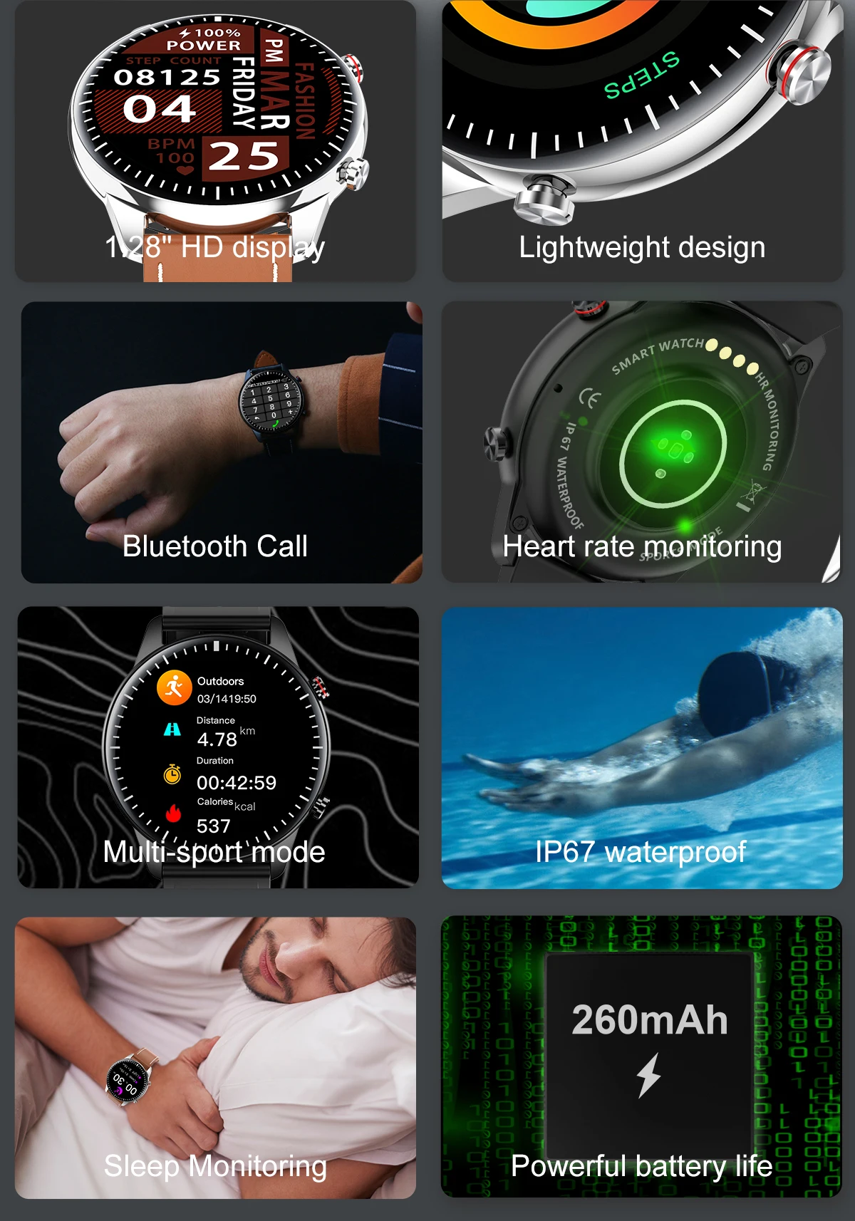 2021 NEW I15 Sports Smartwatch Women Bluetooth Call Men Smart Watch Heart rate Monitoring Waterproof MP3 Player for Android IOS