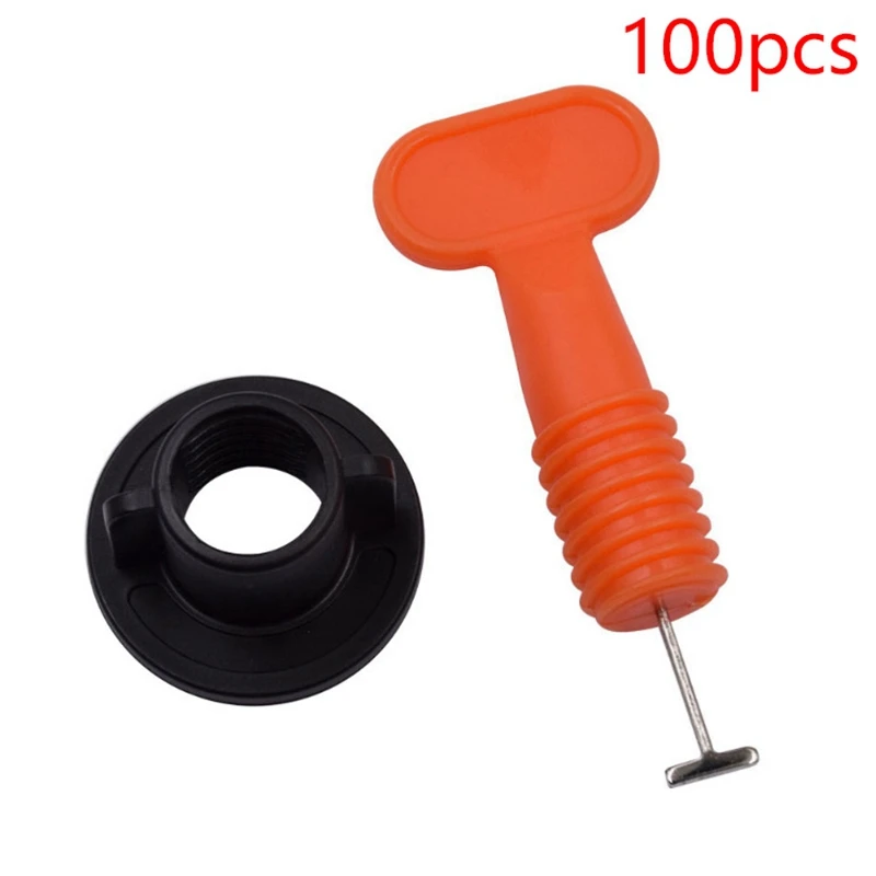 Reusable Tile Leveling System 100Pcs Wall Floor Leveler Spacers Tile Laying Anti Lippage System Bricklayer Tools Promotion