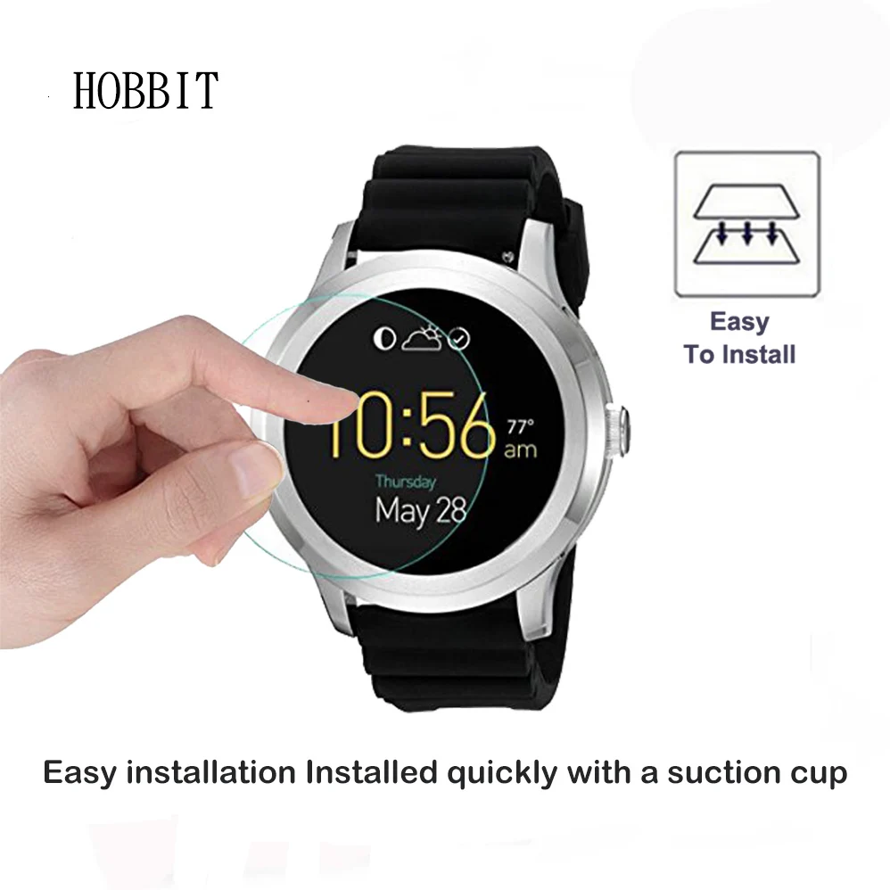 2 упаковки для Fossil Q Wander Gen 1 gen 2 0,3 мм 2.5D 9H защита экрана из закаленного стекла Ультрапрозрачная Защита от царапин