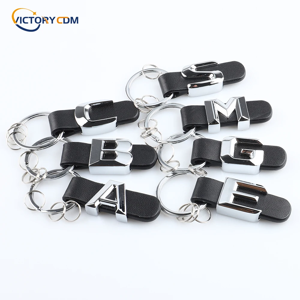 

Metal Keychain Leather Key Rings For Mercedes Benz W211 W124 W210 W212 W176 W168 W169 W245 W246 AMG A/B/C/E/S/M/G Class