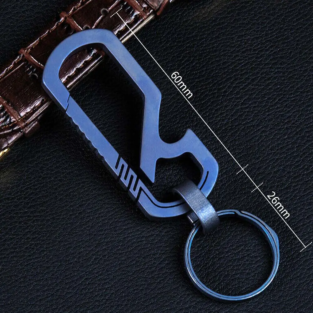 

Lightweight Titanium Keychain Backpack Hanging Buckle Outdoor Hiking Carabiner BHD2