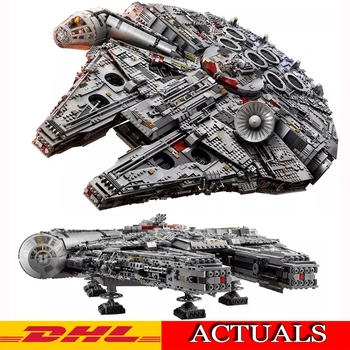 

DHL star Wars series Ultimate Collector's millenniums falcons Model Building Kits toy Blocks Bricks Compatible Toys Gift 75192
