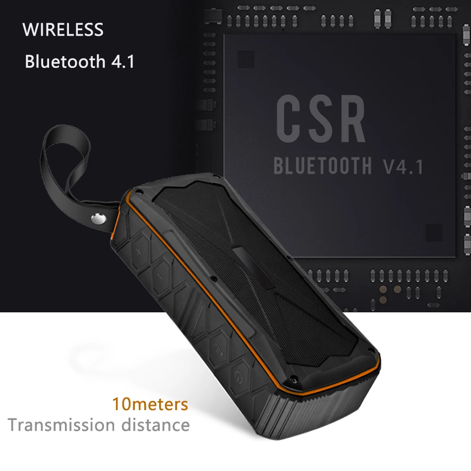 Ohmyta Спорт на открытом воздухе bluetooth, колонка Bluetooth 4,1 портативный мини-динамик IPX6 Водонепроницаемый динамик s поддерживает fm-радио и TF карты