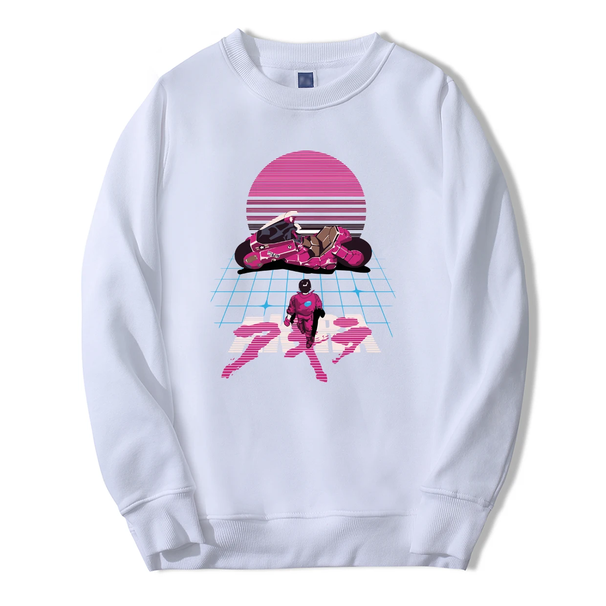Akira Synthwave японский аниме Толстовка Весна Зима повседневные мужские толстовки спортивный костюм хип-хоп стиль Фитнес модная Толстовка - Цвет: White 6